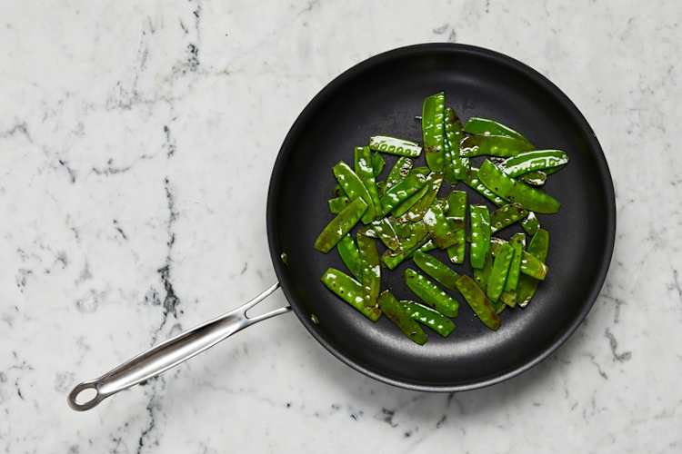 Cook snow peas