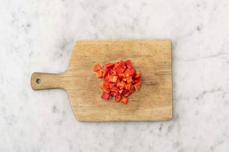 Prep and roast peppers