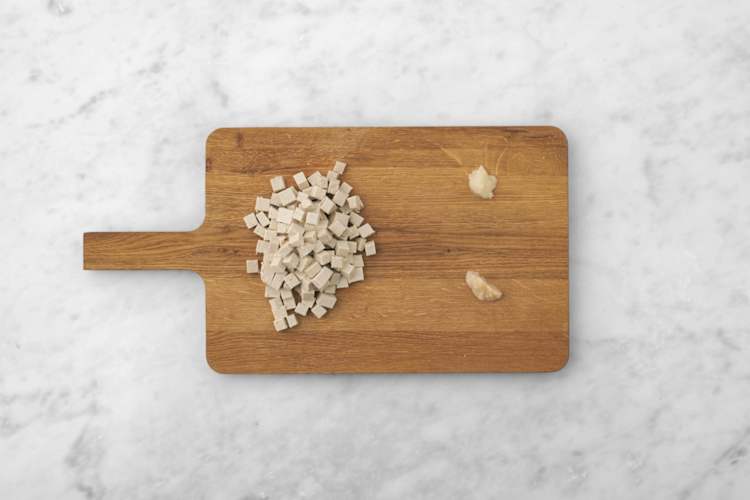 Le tofu en place