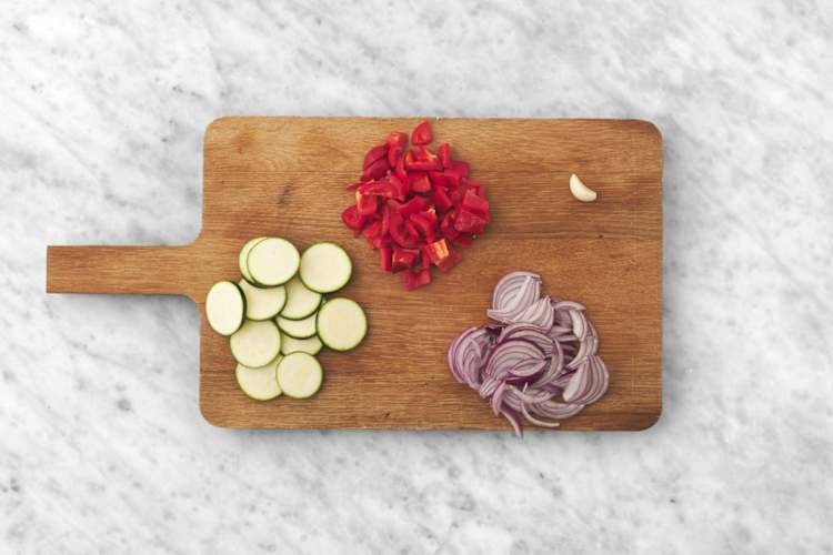 Prepara las verduras