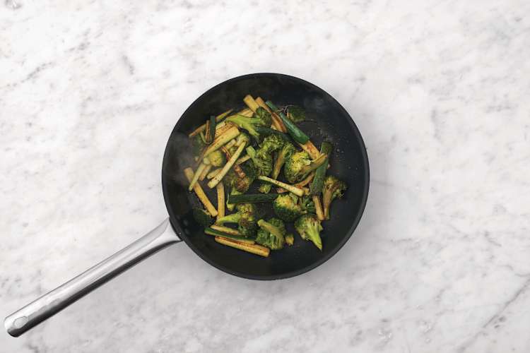 Cook the greens