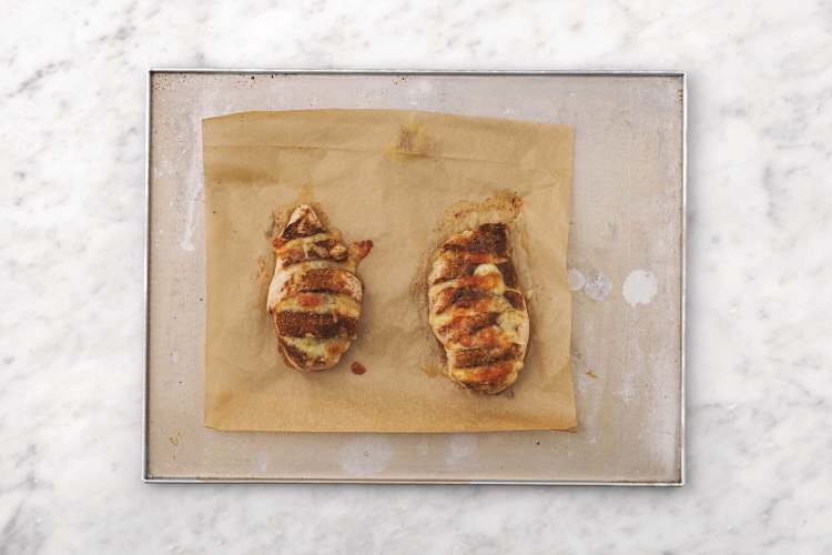 Bake the chicken