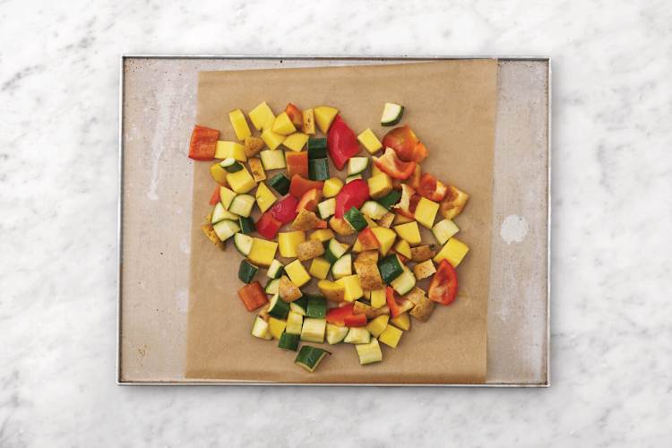 Roast the veggies