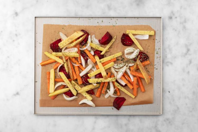 Roast the veggies