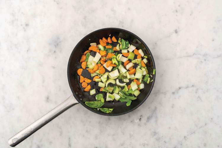 Cook the veggies