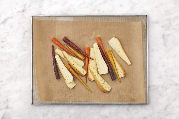 Roast the veggies