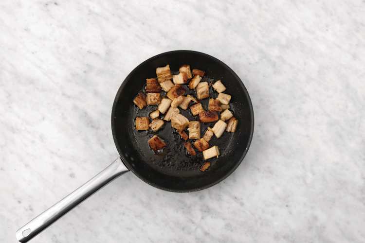 Cook the pork belly
