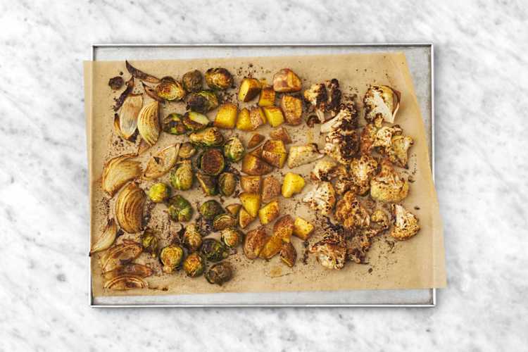 Roast the veggies