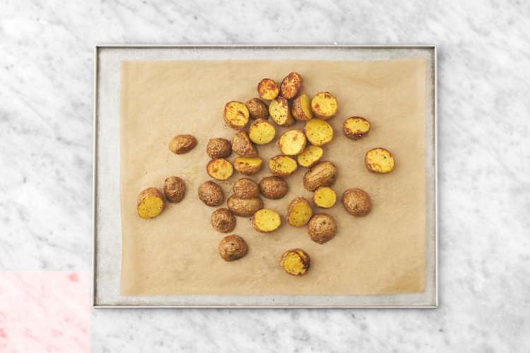 Roast the baby potatoes