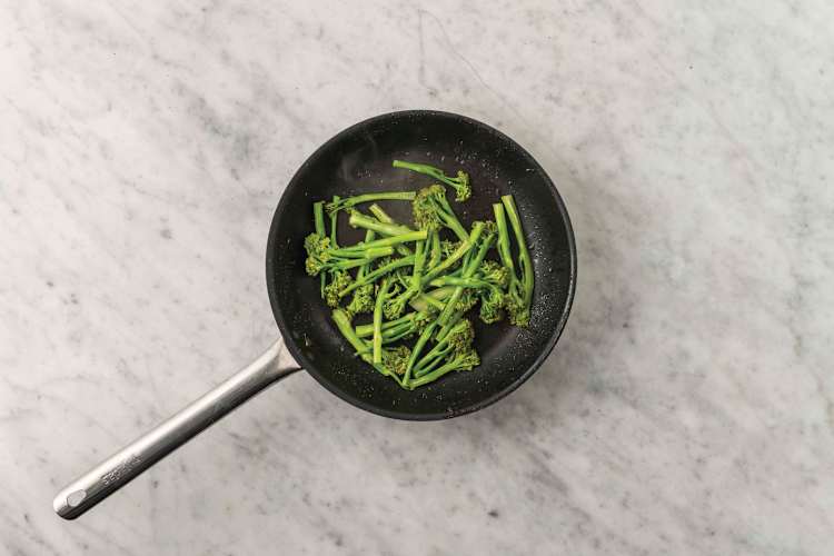 Cook the baby broccoli 