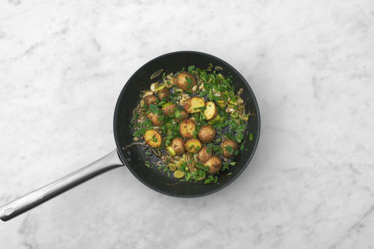 Make the lyonnaise potatoes
