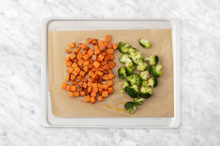 Roast the veggies