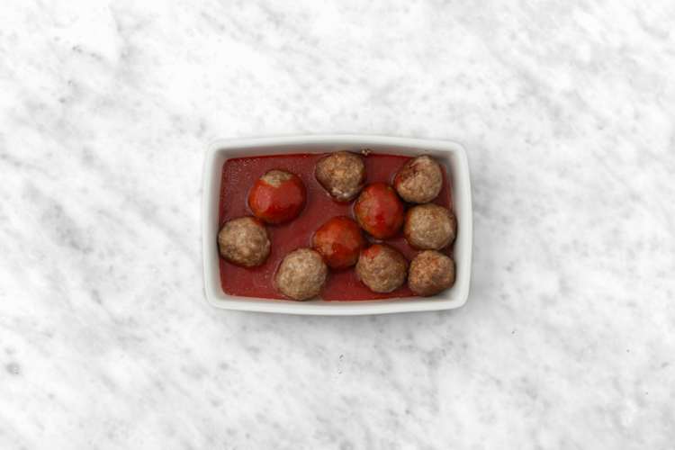 Make the meatballs saucy