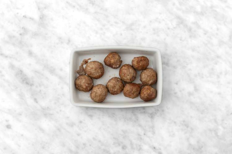Bake the meatballs