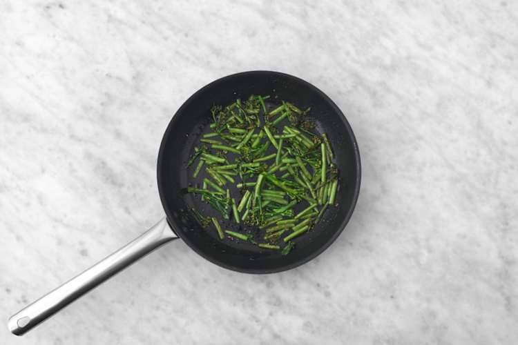 Cook the greens