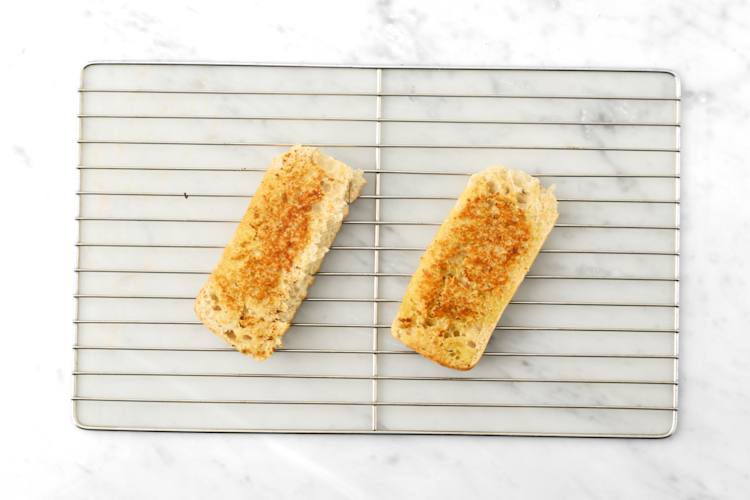 Make the garlic bread 