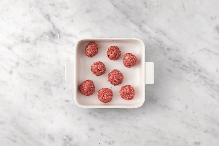 Bake the meatballs