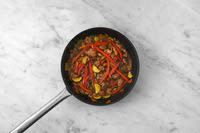 Cook the veggies & beef