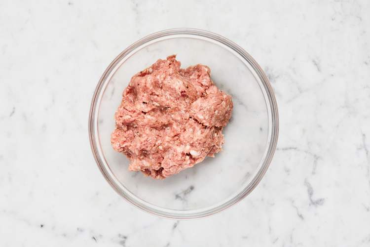 Make pork patties