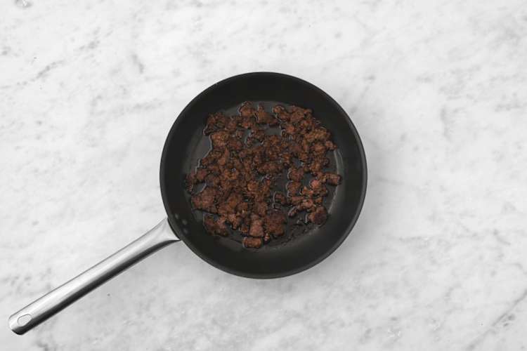 Cook plant-based protein shreds
