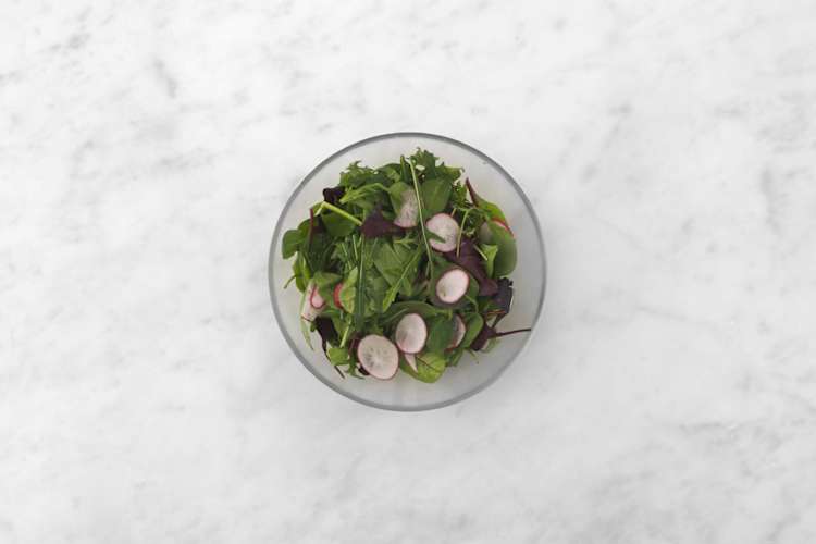 Make the radish salad
