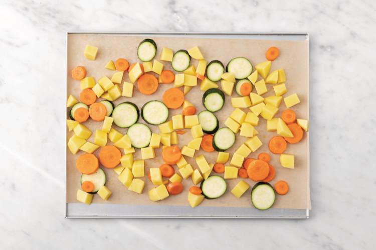 Roast the veggies