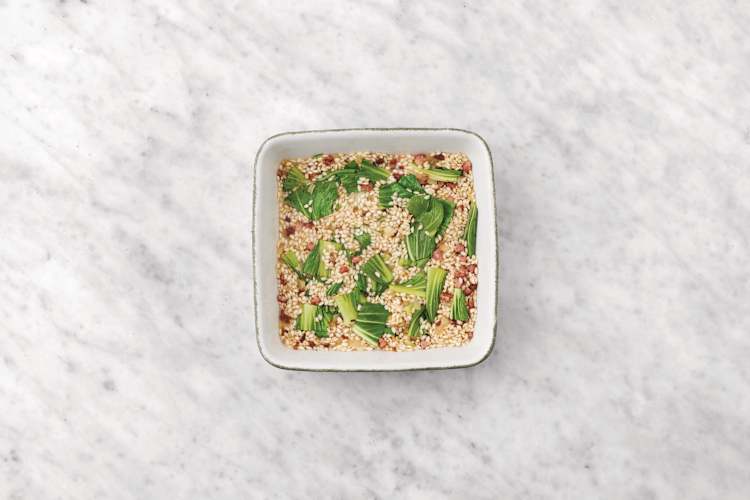 Bake the risotto