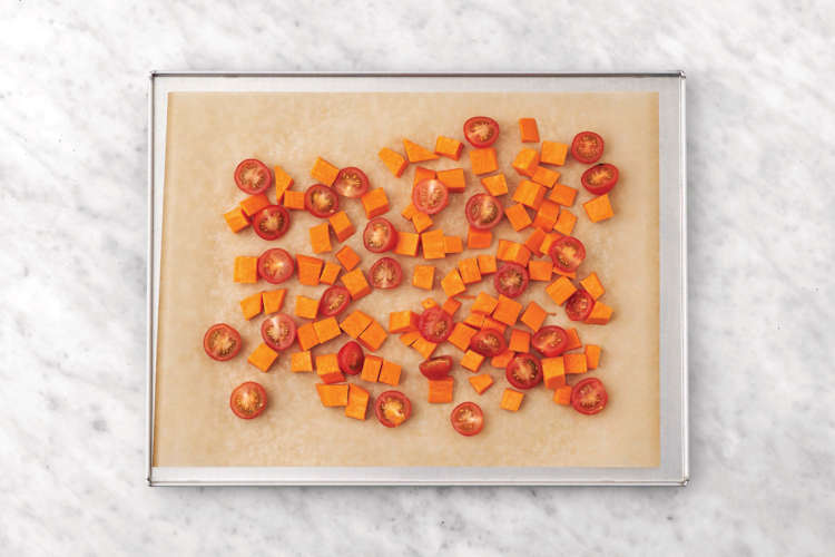 Roast the sweet potato