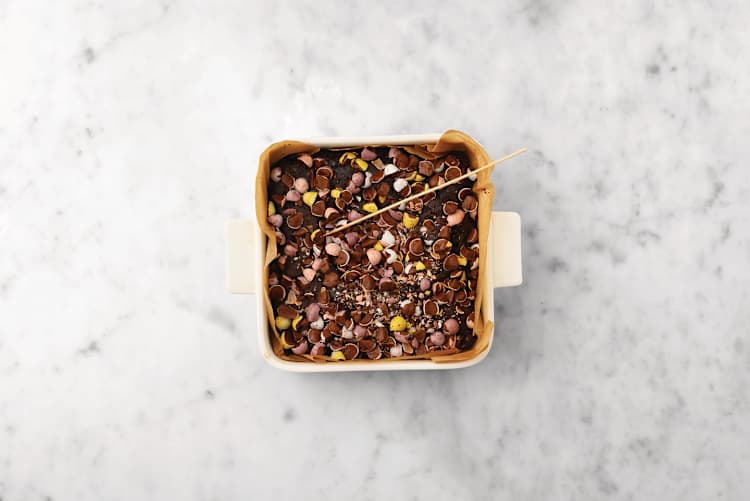 Finish the brownie