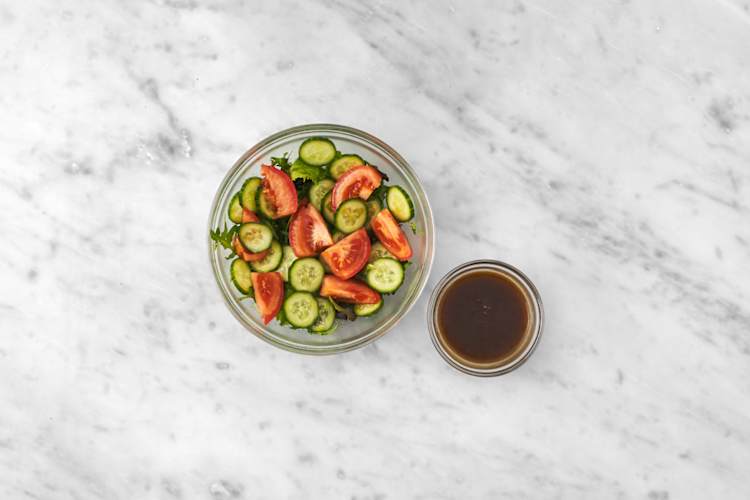 Toss the salad & make the gravy