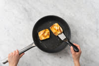 Cook the haloumi