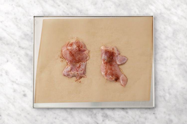 Bake the chicken