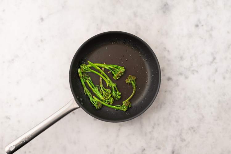 Cook the baby broccoli