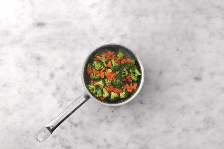 Cook the veggies