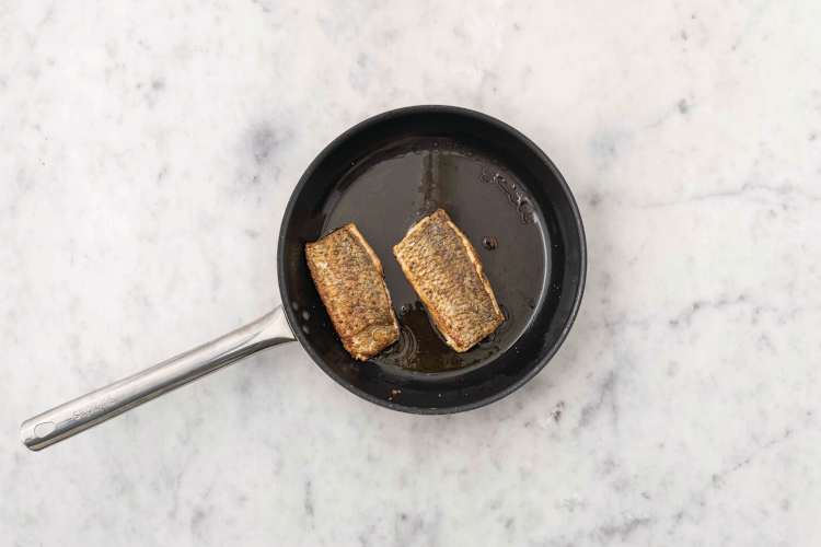 Cook the barramundi 