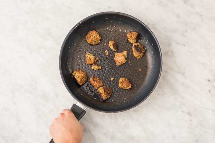 Cook the falafel