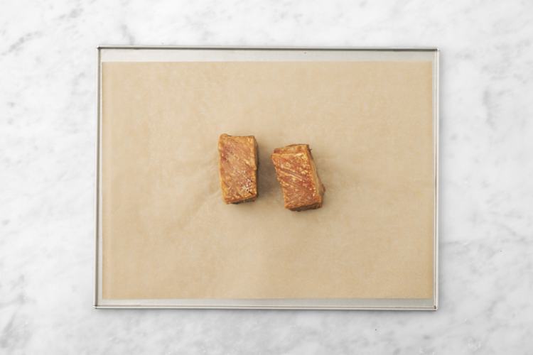 Start the pork belly