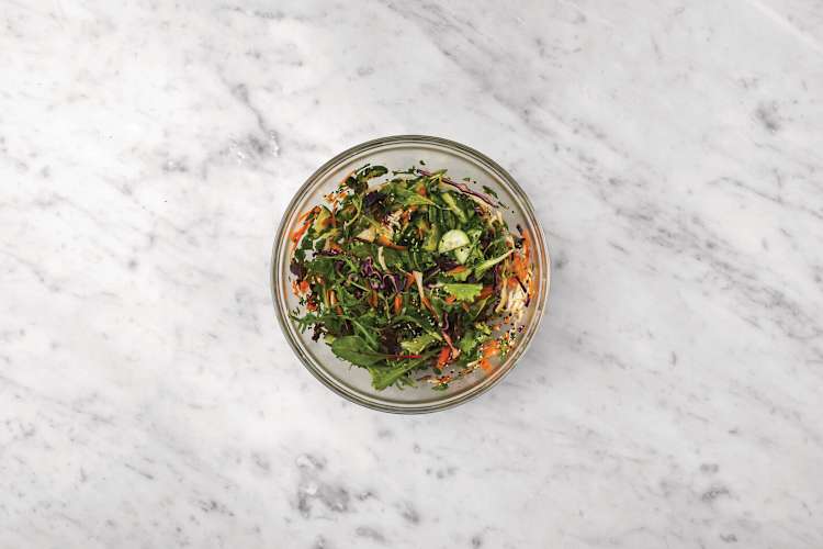 Assemble the slaw