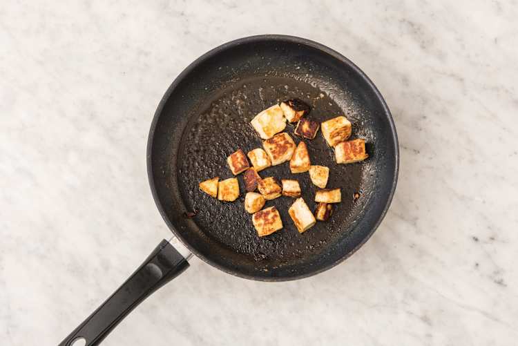 Cook the haloumi