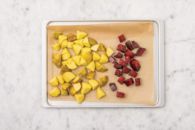 Roast the veggies