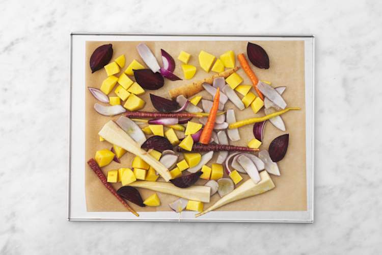 Roast the veggies