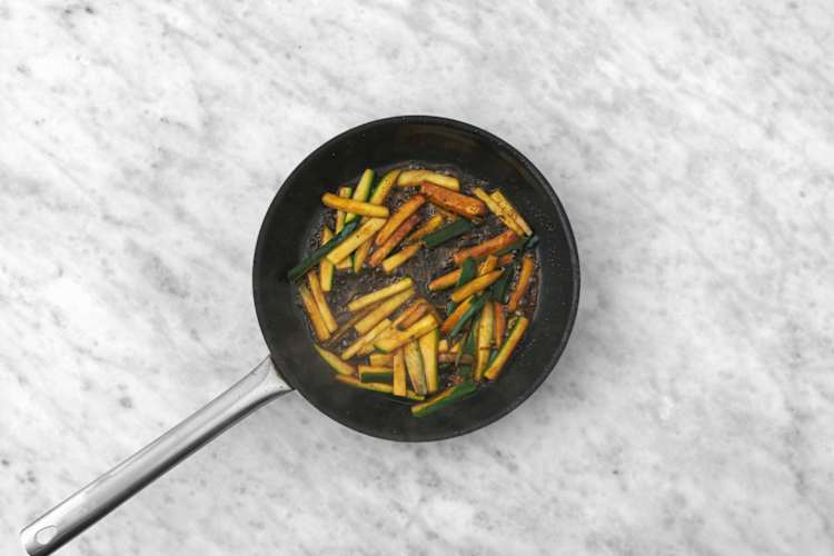 Cook the zucchini