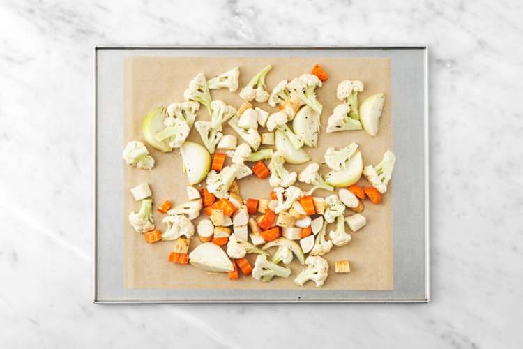 Roast the veggies