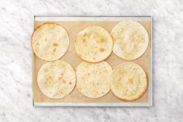 Make the garlic flatbread