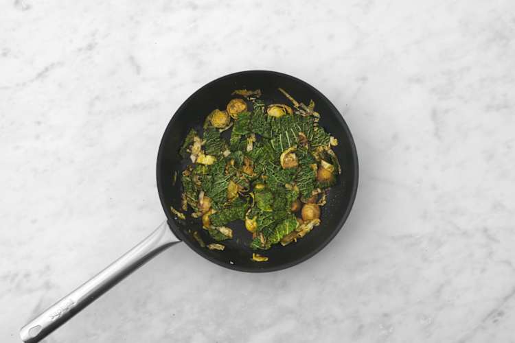 Cook the veggies