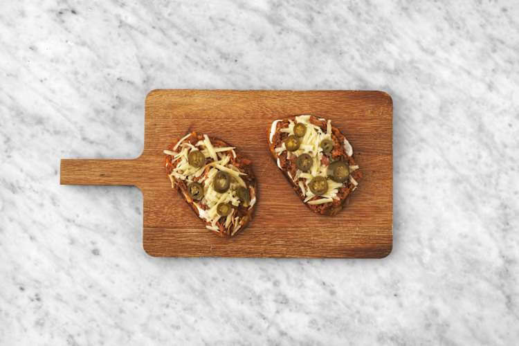 Toast the sourdough & assemble the slaw