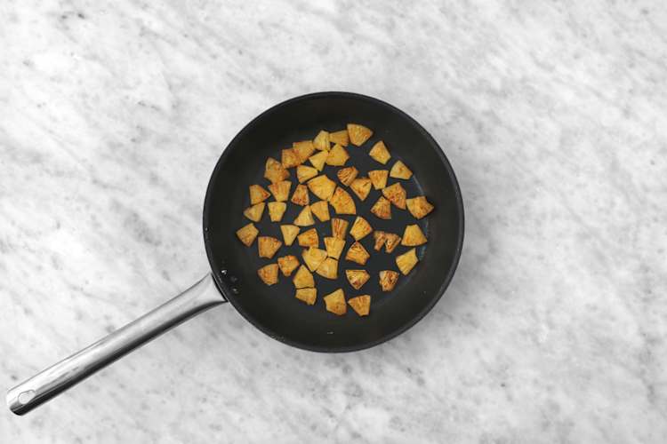 Char the pineapple & get prepped 