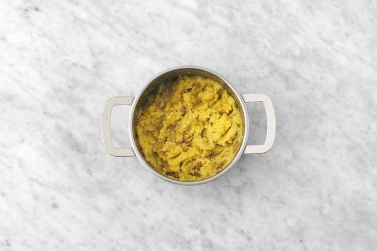 Finish the potato topping 