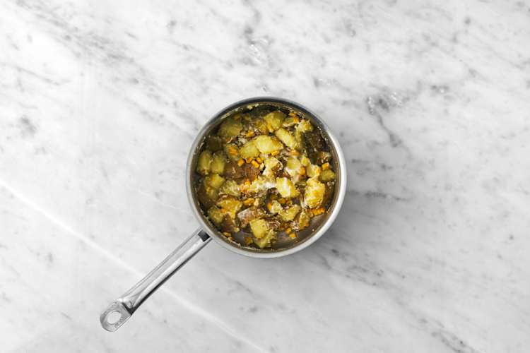 Finish the potatoes