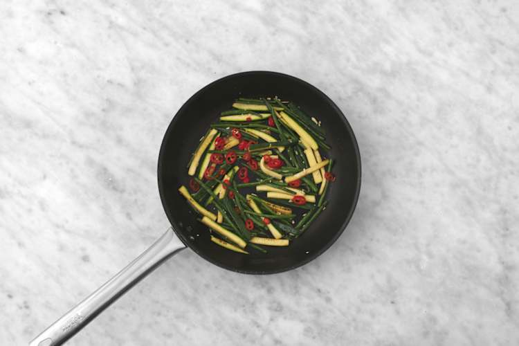 Cook the greens